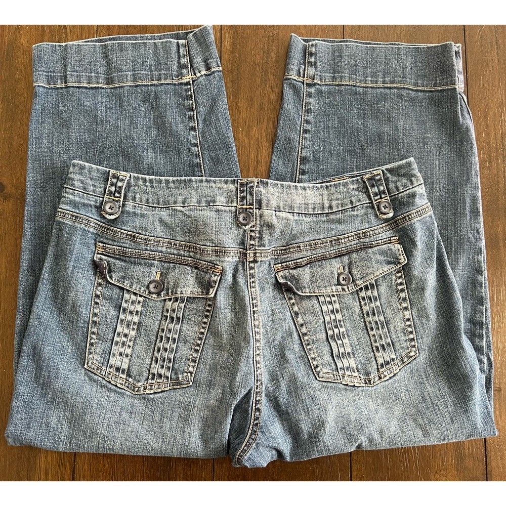 TALBOTS stretch denim jean capris womens size 6